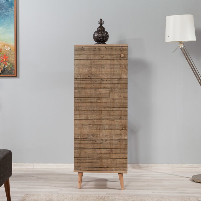 Hanah Home Zapatero 728 Roble Sonoma 50x135x38cm